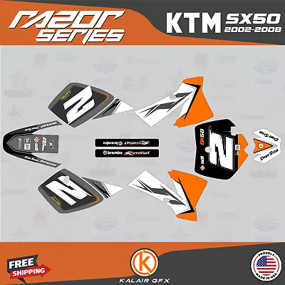 Graphics Kit For KTM 50SX (2002-2008) MINI ADVENTURE PRO SR JR Razor-Orange • $74.99