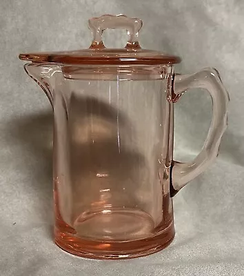 Fostoria Mayfair #2419 Pink Lidded Syrup Pitcher  Condition: Excellent • $45