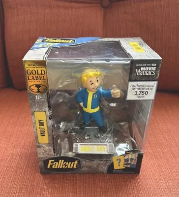 McFarlane Toys Fallout Vault Boy Posed Figure Movie Maniacs -Gold Label -IN HAND • $89.95