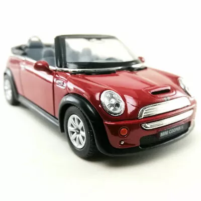 Mini Cooper S Convertible Kinsmart Diecast Model Toy Car 4 Colors  5'' 1:28 • $8.99