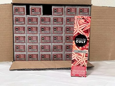 36 X Matrix Color Starfish Coral  SoColor Cult 3 Oz Ea Demi Permanent Hair Dye • $34.95