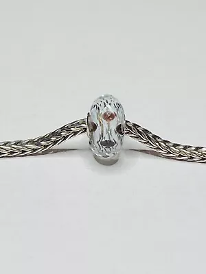 Trollbeads Polar Dreams White Brown Facet • $30