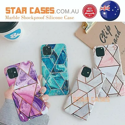 IPhone11 Pro Max XS XR 7/8 Plus Marble Silicone Shockproof Soft Slim Case Cover  • $9.99