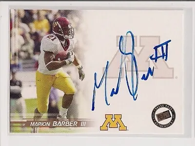 05 Marion Barber Press Pass Rookie Auto Dallas Cowboys Minnesota Golden Gophers • $20