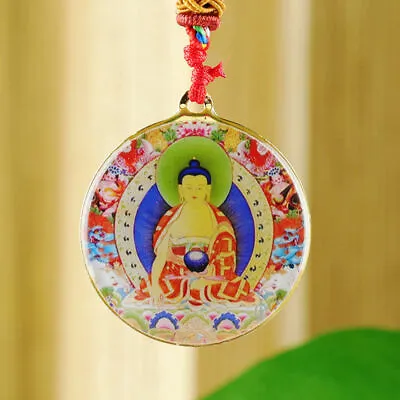 3.5cm Healing Tibetan Buddhist Medicine Man Buddha Kalachakra Pendant Necklace • $17.69