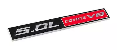 Ford Mustang GT F150 5.0 Coyote V8 5.5  Black & Red Metal Fender Trunk Emblem • $16.33