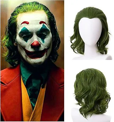 Joker Wig 13.78  Green Curly Long Wave Wigs Party Dress Up Heat Resistant Hair • $13.99