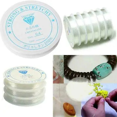 Elastic Stretchy Beading Thread Cord Bracelet String For Jewelry Making 0.4- 1.0 • £3.14