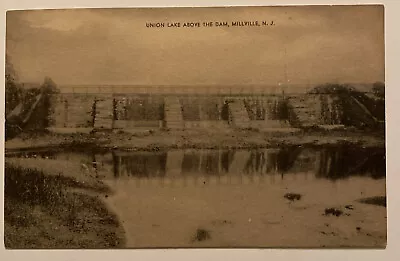 Vintage Postcard Union Lake Above The Dam Millville New Jersey • $5.90