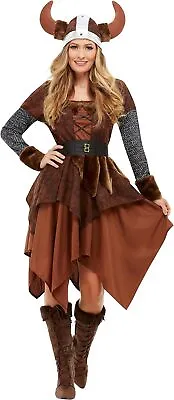 Smiffys 50742L Viking Barbarian Queen Costume Women Brown • $46.23