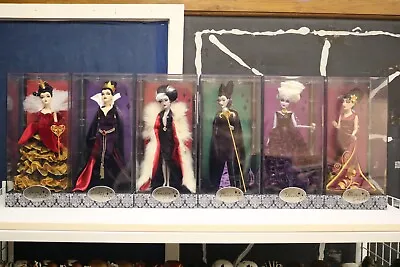 Disney Villain Designer Collection ENTIRE SET Complete 6 Doll Collection • $600
