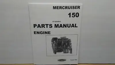 Mercury 150 MerCruiser Engine Parts Manual – 150 HP – 1965 – 6 Cyl – 1666495 + • $20