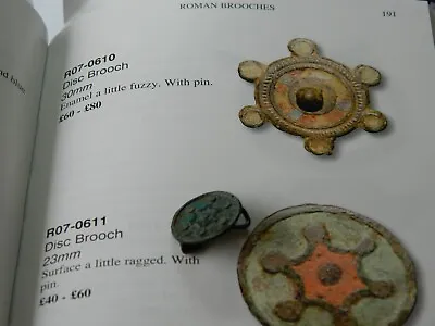 £8.50 • Buy Un Researched Roman Romano British Bronze Plate Brooch Metal Detecting Detector