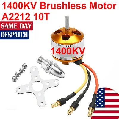 A2212 1400KV 10T Brushless Outrunner Motor F450 F550 MWC RC Airplane Copter • $9.95