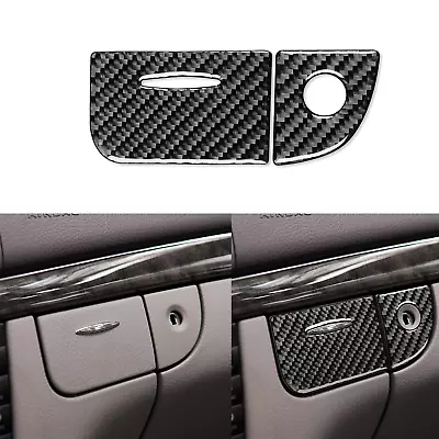 For Benz E-class W211 03-09 Carbon Fiber CoPilot Glove Storage Box Handle Trim • $12.99