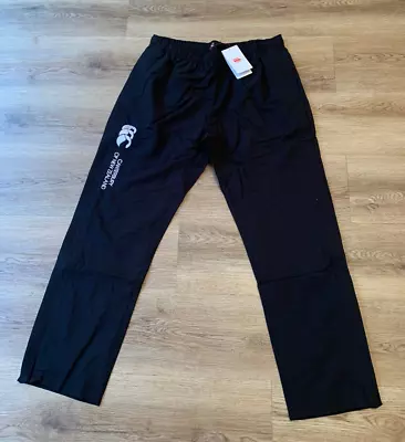 CANTERBURY OF NEW ZEALAND WOMEN'S OPEN HEM STADIUM PANTS BLACK Size 12 FREEPOST • £24.50