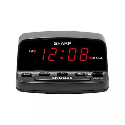 Digital Alarm Clock With Keyboard Style Controls Battery Back-up Easy To Us... • $17.32