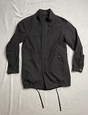 Lanvin Men Lucas Ossendrivjer Black Nylon Fishtail Anorak Rain Coat 44 • $140