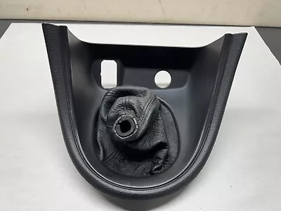 1999 Ford Mustang Cobra Shifter Bezel With Leather Shifter Boot - Dark Charcoal • $70