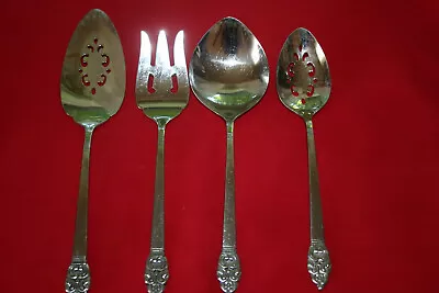 Lot Of 4 Serving Pcs Oneida VINLAND Community Stainless Flatware *SHIPS FREE* • $19.99