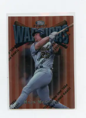 1997 TOPPS FINEST WARRIORS # 30 MARK McGWIRE  OAKLAND A'S • $1.69