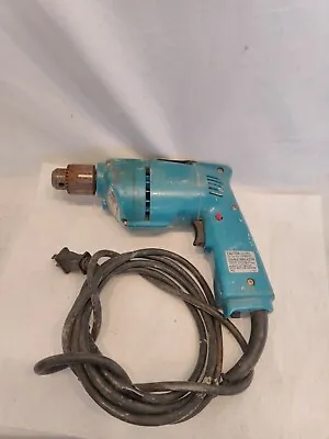 Makita Model 6510LVR 3/8 10MM Electric Drill Corded 3AMP W Chuck Key. Nice Unit. • $30