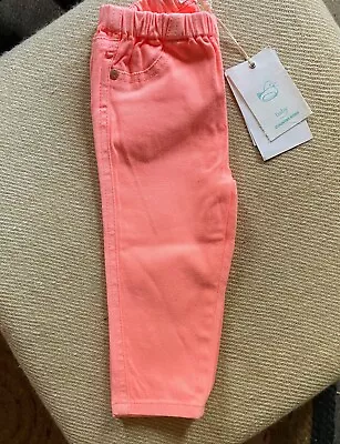 Size 0 Country Road Fluro Pastel Orange Stretch Jeans NWT • $18.99