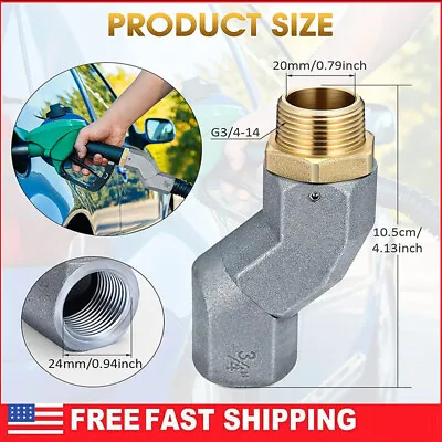 3/4 1 Inch Fuel Hose Swivel 360 Rotating Connector For Fuel Transfer Pump Nozzle • $17.99