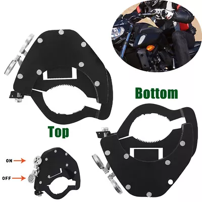 Motorcycle Top Bottom Cruise Control Throttle Lock Assist Universal Set Black UK • £14.99