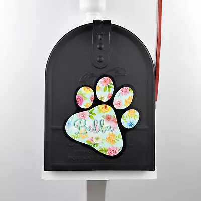 Mailbox Magnet (Partial Cover) Floral Paw Print Customized /Plain New Puppy Dog • $9.95