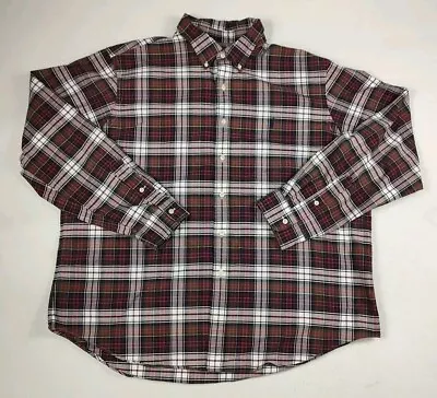 Ralph Lauren Mens Shirt  2XL Outdoor Tartan Plaid Button Down Long Sleeve • $15.99