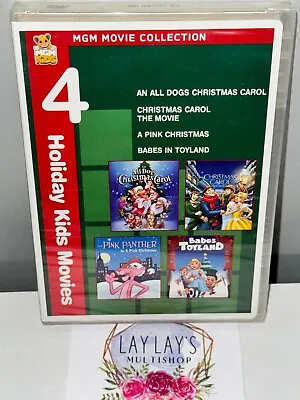 4 MGM Holiday Kids Movies DVD An All Dogs Christmas Carol Babes In Toyland.. 18 • $8.99