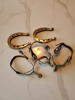 Vintage Western Decor Bundle Spurs And Horseshoes • $16