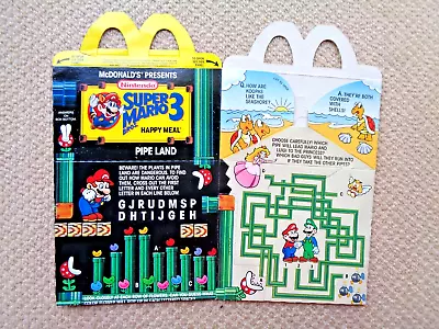 McDonald's 1990 Super Mario Happy Meal Box • $5.95