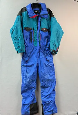 Vintage Cornice Snowsuit Mens Small Ski Suit One Piece Snow Wiinter Jumpsuit • $41.30