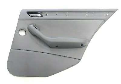 Bmw Oem E46 Passenger Rear Door Panel Grey Leather Card Trim Cover Wagon Sedan • $69.95