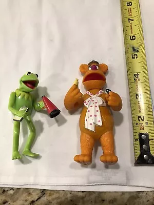 Nice Lot Of 2 Muppets Kermit The Frog & Fozzie Bear Action Figures • $14.99