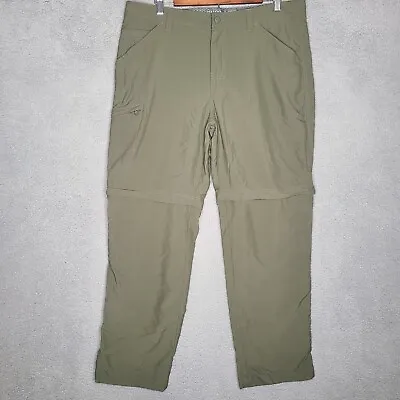 $26.88 • Buy Mountain Hardwear Convertible Hiking Pants Green Nylon Men's Size 36x30