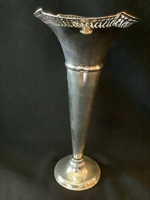 Vintage Silver Plate 11.25” Tall Flower Vase (Meriden  Silver Co.) • $20