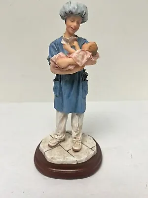 White Caps Of Caring 1998 “Bundle Of Joy” Figurine By Vanmark Nurse/Doctor • $11.96