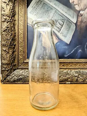 Vintage H Larcher & Son Milk Bottle 1930s? Fitzroy Imperial Pint Rare Australian • $35