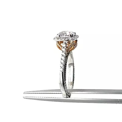 Brand New Authentic Verragio Venetian Engagement Ring CZ Center ANF-5061CU-4-2T • $2080