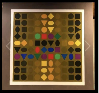 VASARELY Sorbonne Silk-screen Print Signed Very Nice • $350