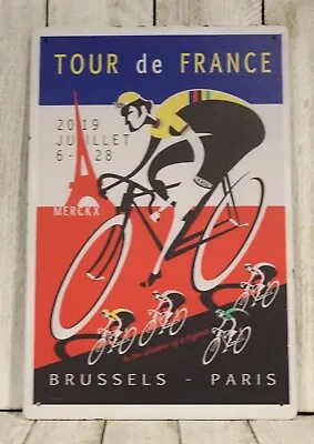 Tour De France Tin Metal Poster Sign Vintage Look Ad Bike Race Racing Cycling XZ • $10.97