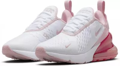 Nike (GS) Air Max 270 - Size 6Y/W 7.5 - White/Pink Salt-Pink Glaze - 943345-108! • $230