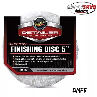 Meguiars 5  DA Microfibre Finishing Pads Dual Action Polisher MT320 G220 DAS6 • $35.70