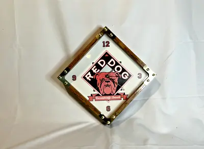 Vintage Red Dog Beer  Clock (Works) • $34.99