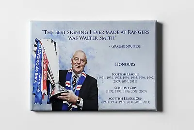 £24.97 • Buy Walter Smith Glasgow Rangers Framed Canvas Print