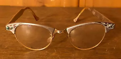 Vintage Artcraft 12k Gold Filled & Aluminum Cateye Eyeglasses Glasses • $10