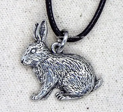 £6.90 • Buy Sitting Rabbit Pendant (Silver Pewter Necklace)